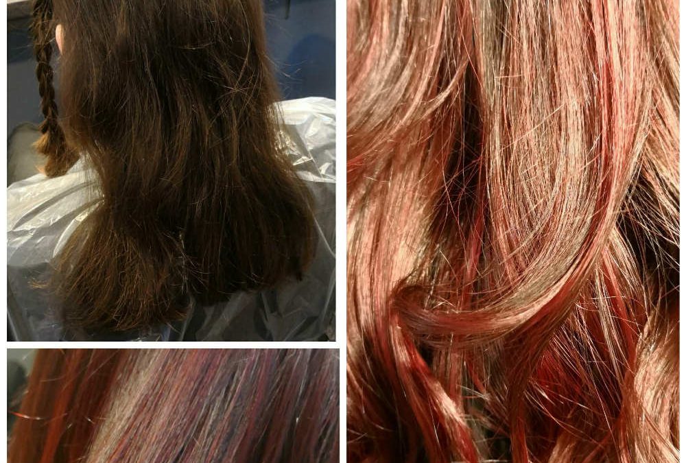 Colour Change - brown to red highlights